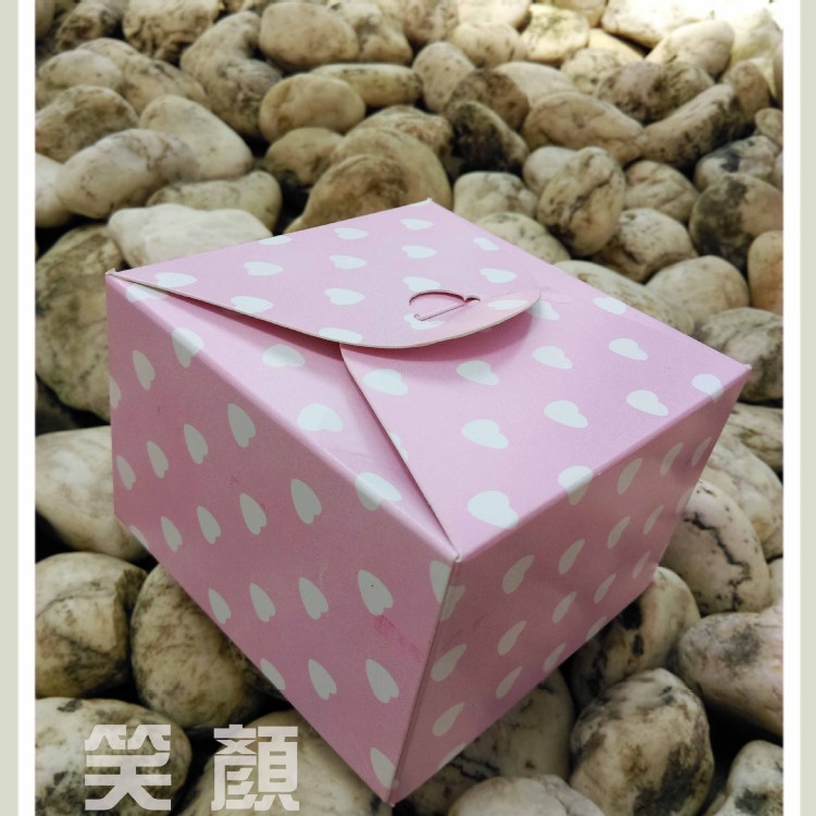 粉紅色包裝盒迷你小糖盒迷你S號牛皮紙方形盒單入月餅盒牛軋糖盒牛皮紙包裝盒禮品盒禮物盒手工皂單入禮盒