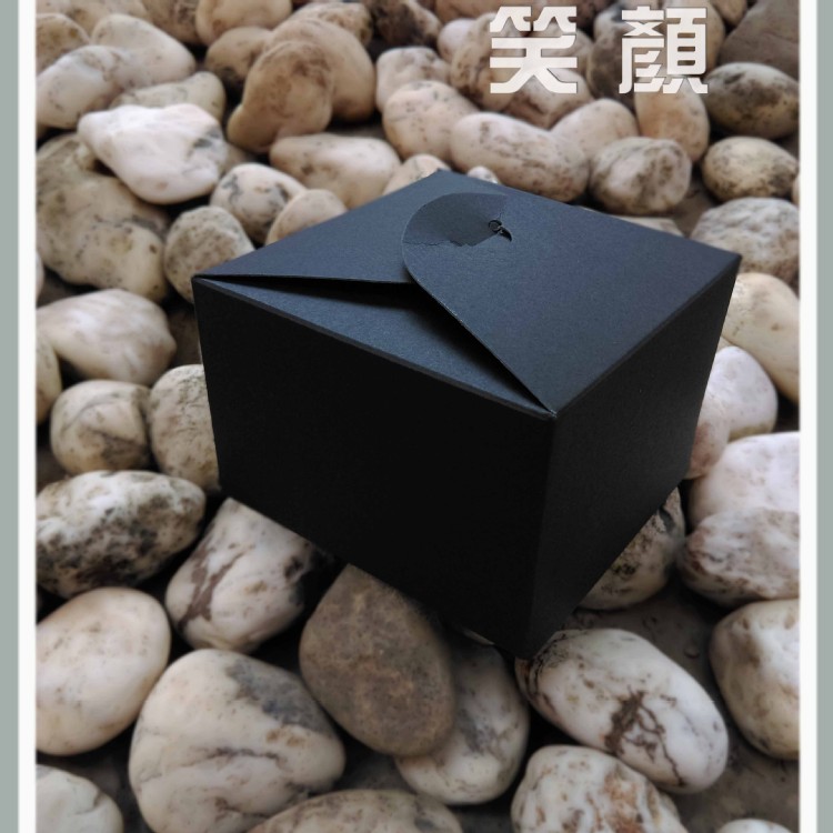 黑色包裝盒迷你小糖盒迷你S號牛皮紙方形盒單入月餅盒牛軋糖盒牛皮紙包裝盒禮品盒禮物盒手工皂單入禮盒