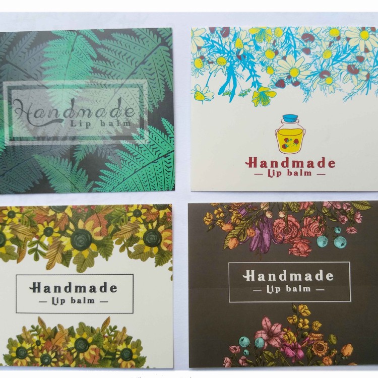 護唇膏貼紙 潤唇膏貼紙 沈靜花園-莓果罐 Handmade Up balm手作潤唇膏貼紙 護唇膏管珠