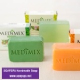 印度medimex 檀香手工皂 (滋潤好心情) (橘色)含18種草本精華, 各式肌膚可用. 杜拜飯店專用, 125G, 最高外銷等級.