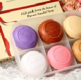 印度MYSORE頂級檀香花香皂6入裝禮盒 附提袋送禮大方