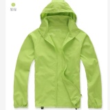 抗UV輕薄風衣-防水防風透氣~`果綠色
