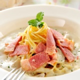 奶油白醬煙燻培根 (不含麵)