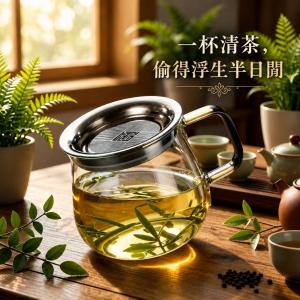 【CityStar】高硼矽玻璃泡茶壺304不鏽鋼濾網免開蓋耐熱茶壺