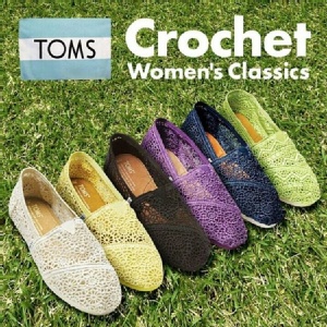 TOMS CROCHET WOMEN'S CLASSICS 精典蕾絲簍空系列 特價：$1390