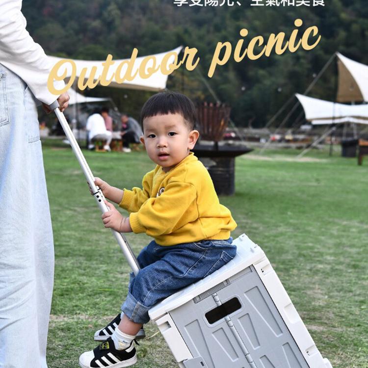 【DaoDi】四輪萬向折疊購物車升級置物槽