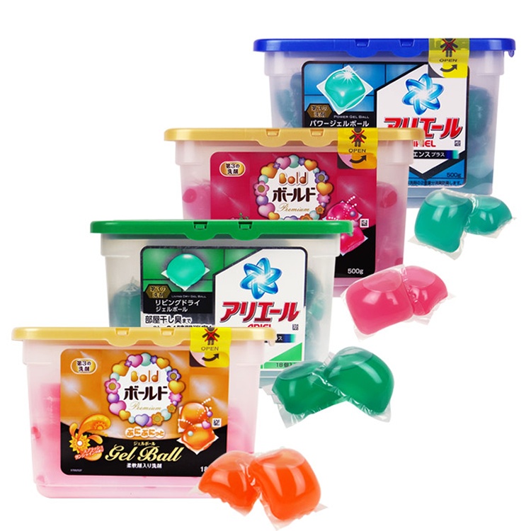 日本寶僑P&G 雙倍洗衣凝膠球(盒裝)