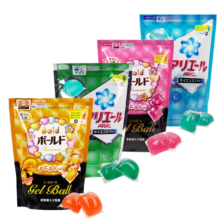 日本寶僑P&G 雙倍洗衣凝膠球(補充包)