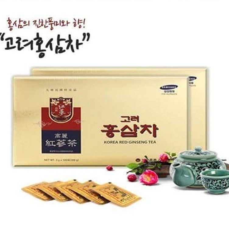 韓國6年根韓國高麗紅蔘茶100包入