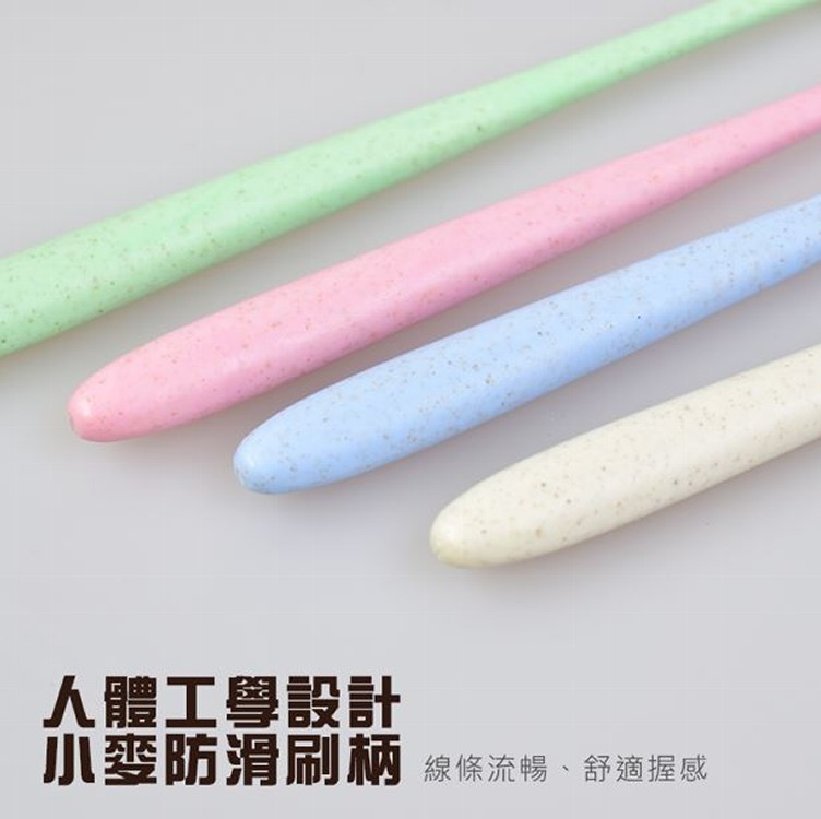 歐風小麥竹炭纖維牙刷組