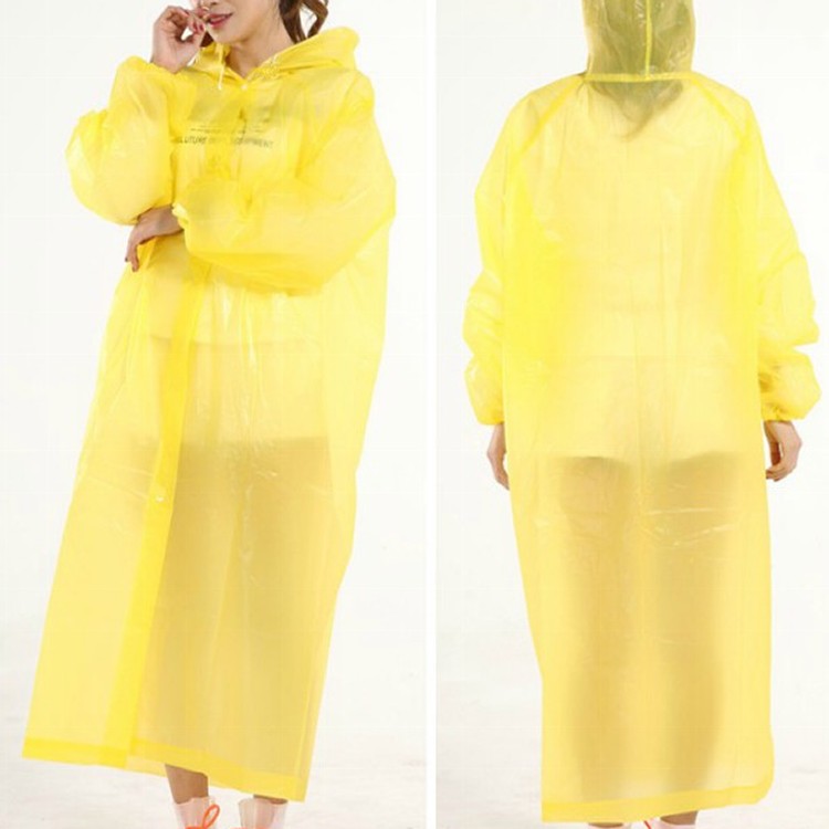 耐用加厚版輕薄便攜式雨衣(3件一組)