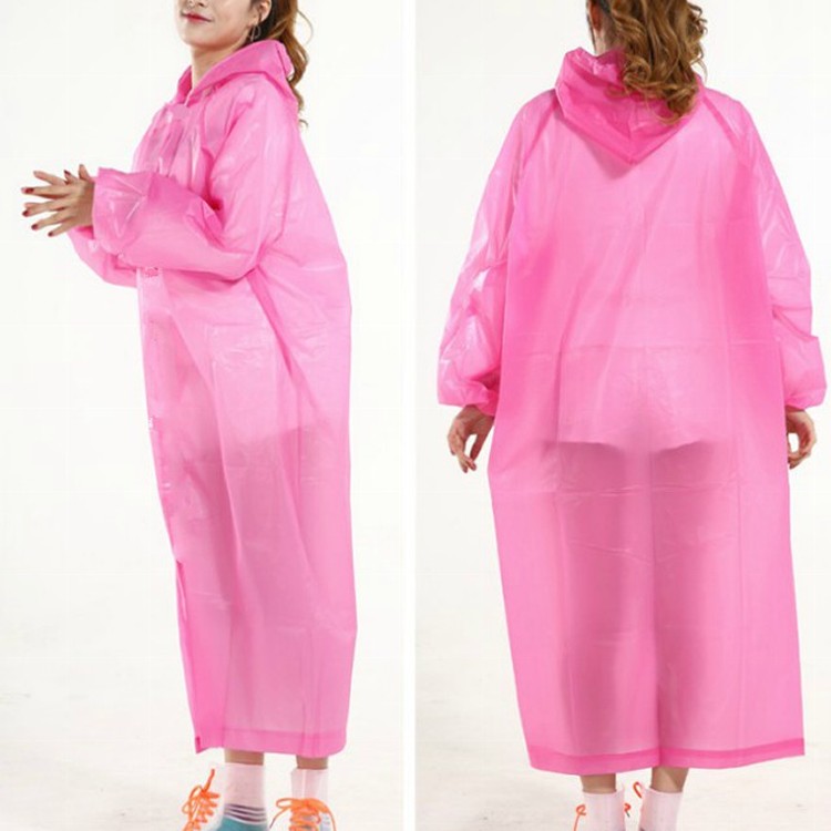 耐用加厚版輕薄便攜式雨衣(3件一組)