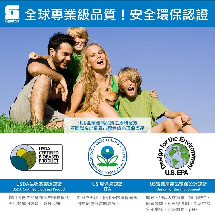 美國【斯巴達Quat II安心守護萬用消毒噴霧】946ml(附贈噴頭)