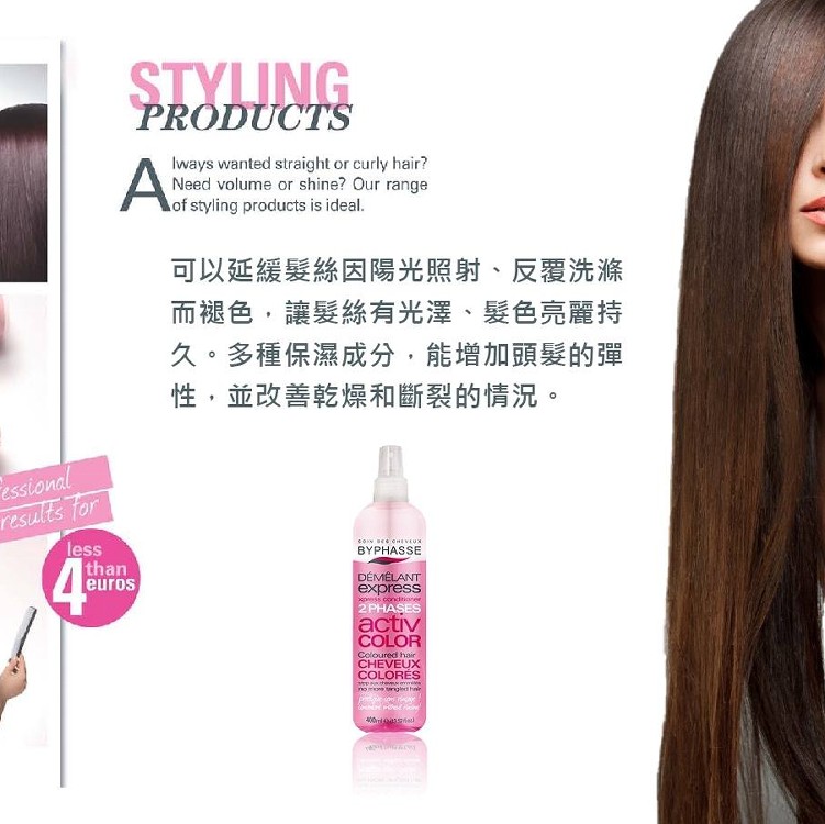BYPHASSE蓓昂斯快速護髮絢晶噴霧(沙貨版400ml)