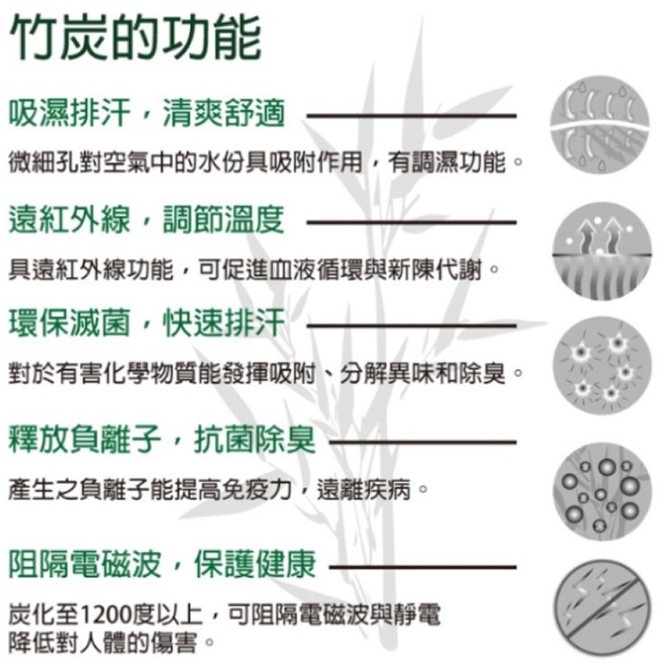 D&G竹炭除臭襪(女款)黑6雙