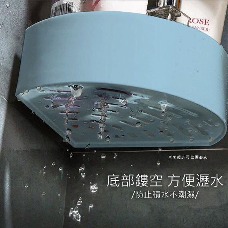 無痕牆角置物架2入一組(三角款)