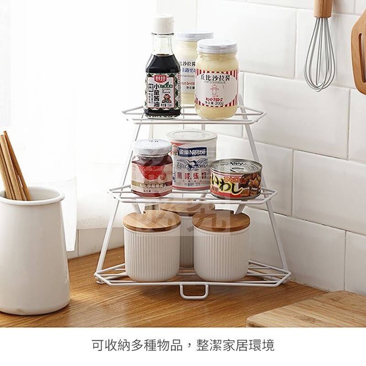 轉角收納置物三角架