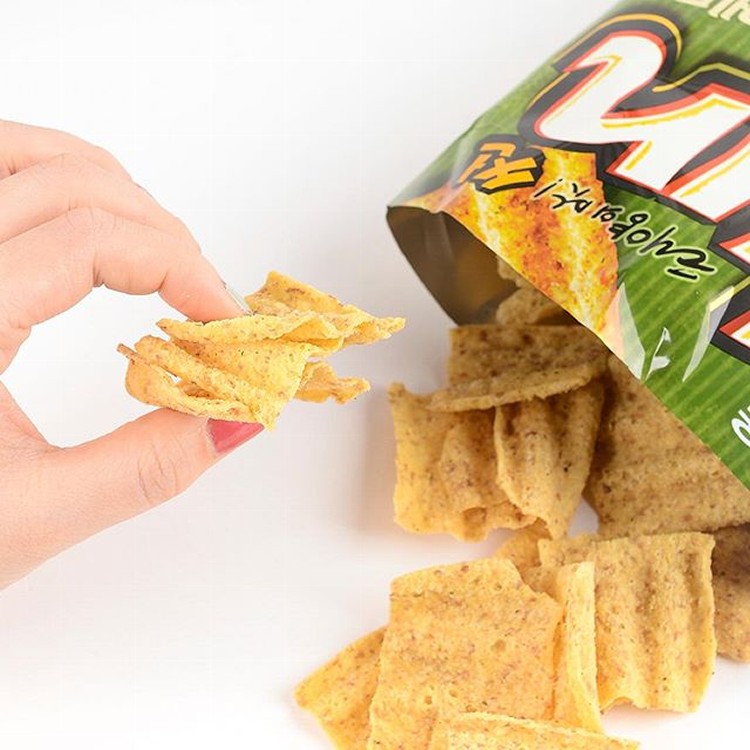 好麗友陽光波浪玉米脆片-大蒜羅勒