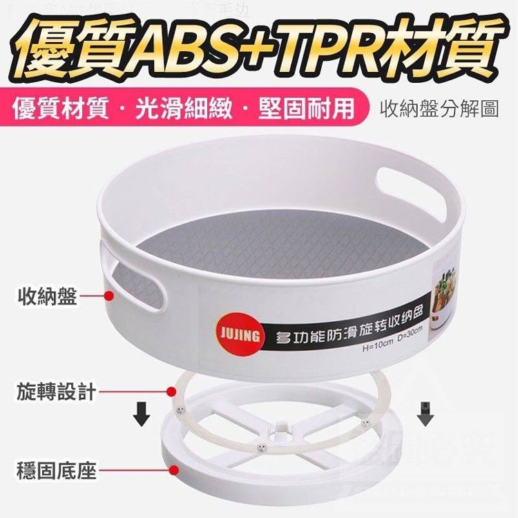360度旋轉防滑收納盤