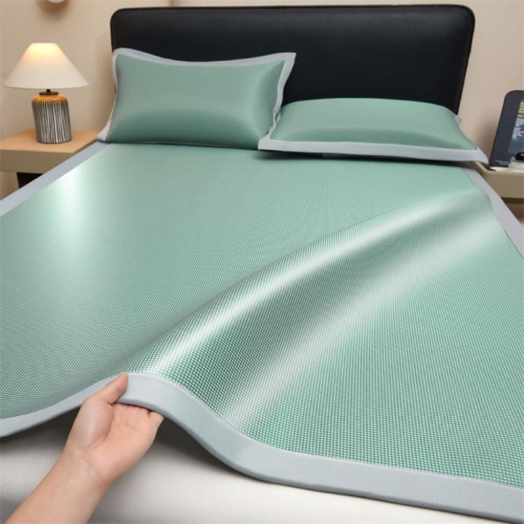 【CityStar】夏季新款可機洗千鳥紋冰絲涼蓆兩件套-120*200cm (單人床)