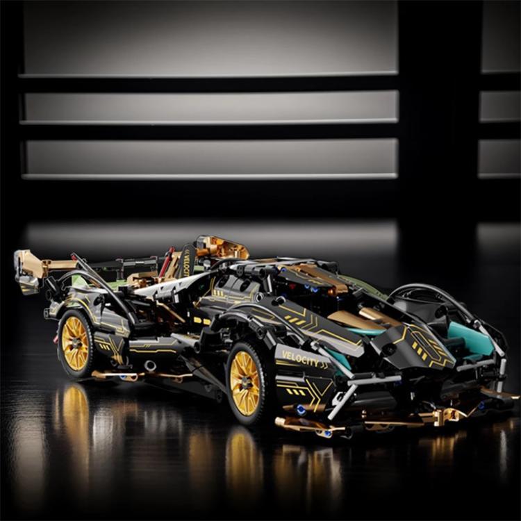 【CityStar】V12黑武士蘭博基尼積木賽車