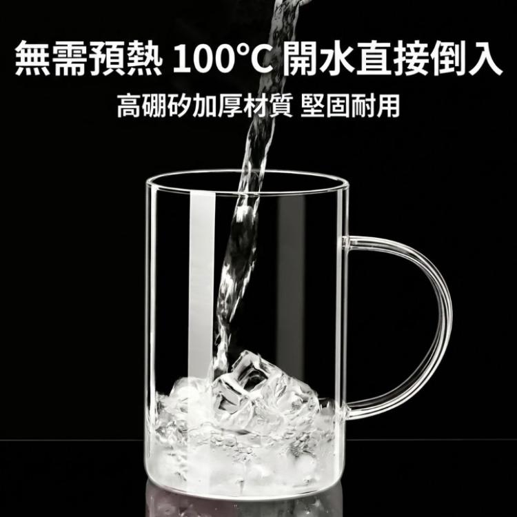 【CITY STAR】1000ml超大容量高硼矽玻璃水杯｜耐熱透明附蓋茶杯｜居家辦公泡茶杯