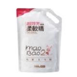 毛寶兔超芬芳2倍濃縮柔軟精1800G補充包 (茉莉依蘭花香)