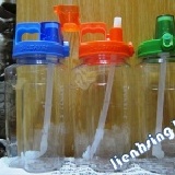 3-LEAVES環保杯彈跳式掀蓋水壺1000 cc 透藍 特價：$180