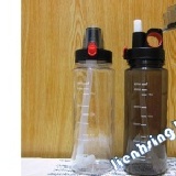 3-LEAVES環保杯彈跳式掀蓋水壺650 cc 透黑 特價：$120