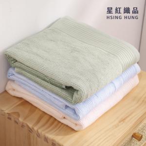 【星紅織品】竹纖紗淺色涼感吸水浴巾