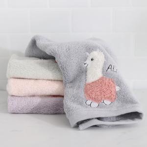 【HKIL-巾專家】可愛羊駝純棉方巾