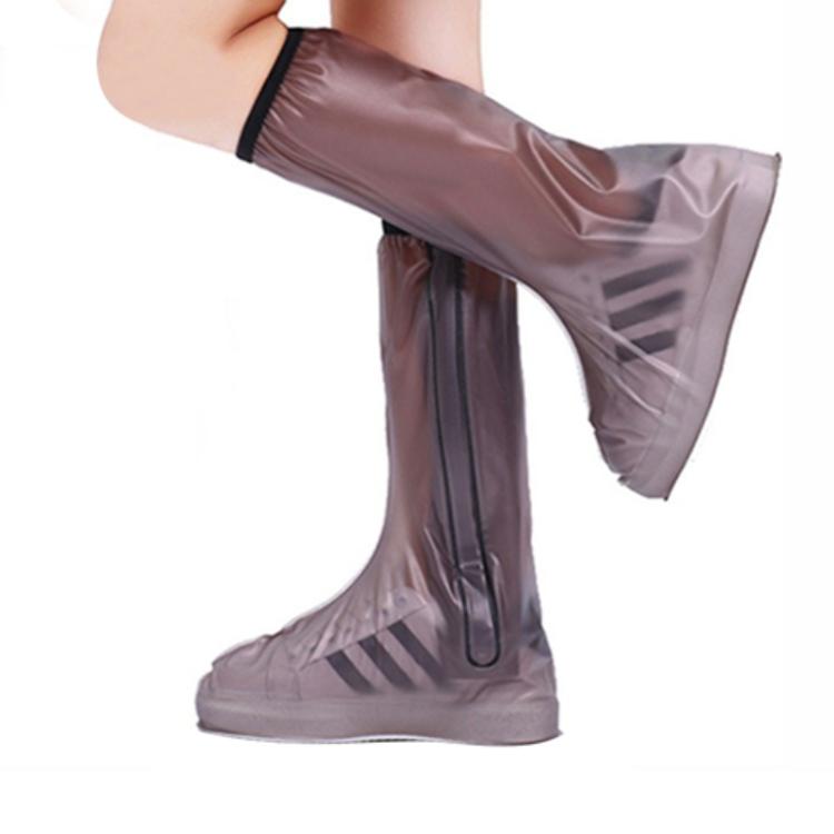 【QiMart】加厚高筒耐磨矽膠雨鞋套(黑色/白色 任選)