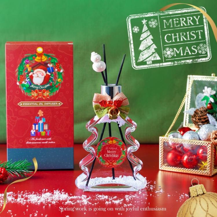 【QiMart】MIT聖誕樹造型香氛珪藻土擴香瓶(外型專利字號M615506,仿冒必究)