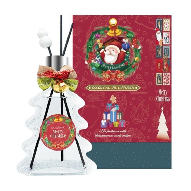 【QiMart】MIT聖誕樹造型香氛珪藻土擴香瓶(外型專利字號M615506,仿冒必究)