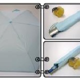 自動隨身傘AE-15，淺藍金把