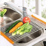 不銹鋼折疊瀝水架(43*22cm)_碗盤/餐具/蔬菜/水果 置物架-瀝水架~
