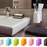 專利設計磁吸式漱口杯組_可放牙膏/牙刷哦~ 特價：$75