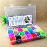 Rainbow Loom彩虹編織器超值豪華收納盒(大)_內附4400條皮筋及多樣工具!