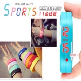 果凍LED防水運動手環錶_便捷磁吸錶扣(11色任選)
