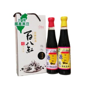 免運!【源發號】1組2瓶 台灣國產黑豆 忠於原味+沾沾自喜 400ml/瓶