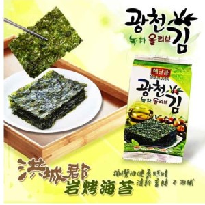 【韓國原裝進口】洪城郡 岩烤海苔 (4g/入)
