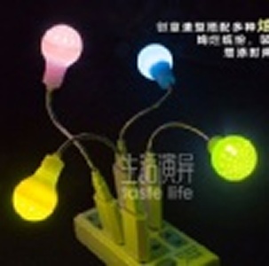 LED 時尚USB小夜燈(燈泡造型)_USB 接頭~創意節能家居用品