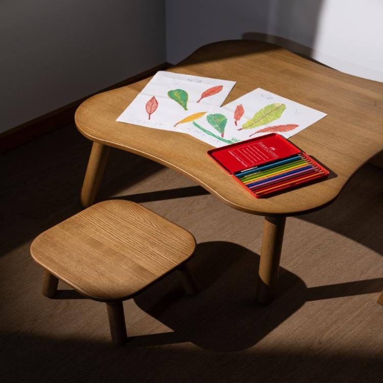 【亦欣 Havin】白蠟木可調式實木方凳/穿鞋穿鞋椅/座高20-25/休閒椅/3色可選)