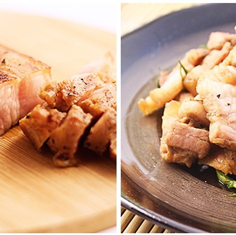 黑胡椒蒜香鹹豬肉