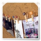 木質星期小夾子 留言夾 照片夾 名片夾 8只裝 附麻繩【60093】 特價：$29