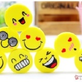 表情笑臉橡皮擦 一包4入【60324】