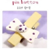 蝴蝶結木製留言夾 裝飾木夾 照片夾 一組6入 【60391】