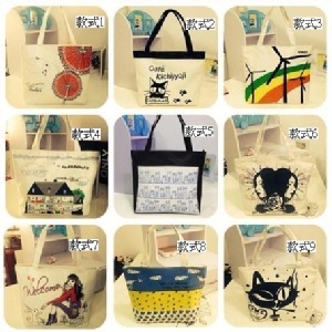 ＊瑪亞寶貝＊2014新款 韓版 簡約手提包學生帆布側背/肩背包 特價：$120