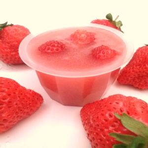 粉紅草莓鮮果凍