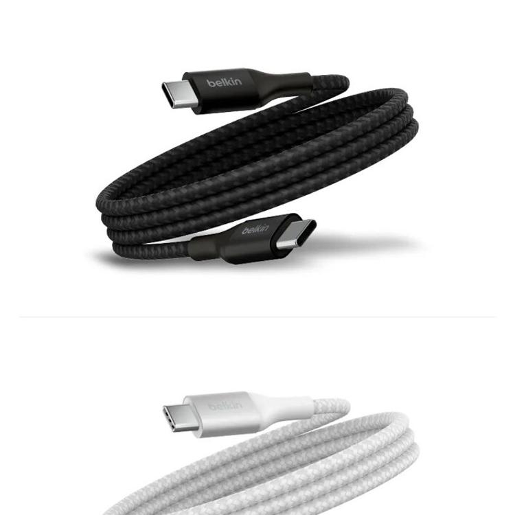 Belkin USB-C to USB-C 240W 編織傳輸線1M 安卓 CAB015Bbt15